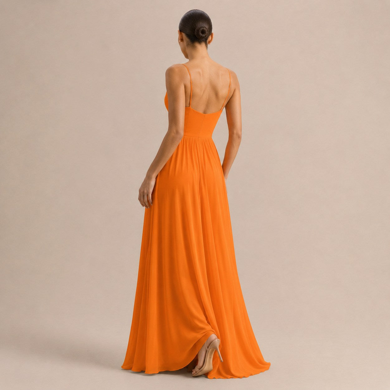 Pleated Sweetheart Formal Maxi Dress