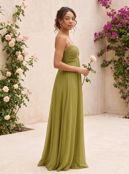 Chiffon Cutout Back Maxi Dress