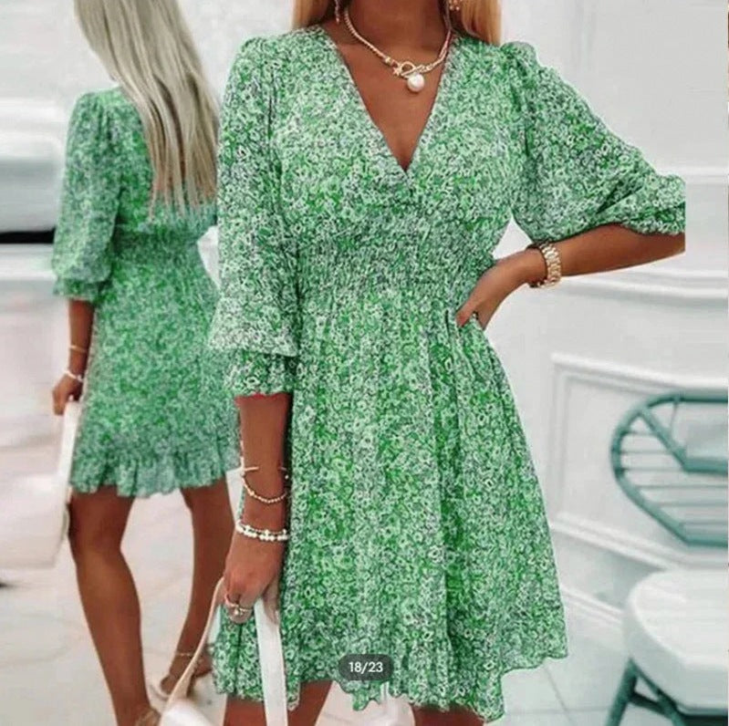Floral Smocked Mini Dress