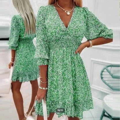 Floral Smocked Mini Dress
