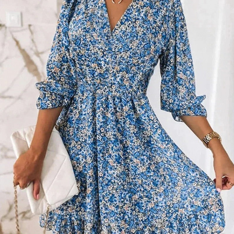 Floral Smocked Mini Dress