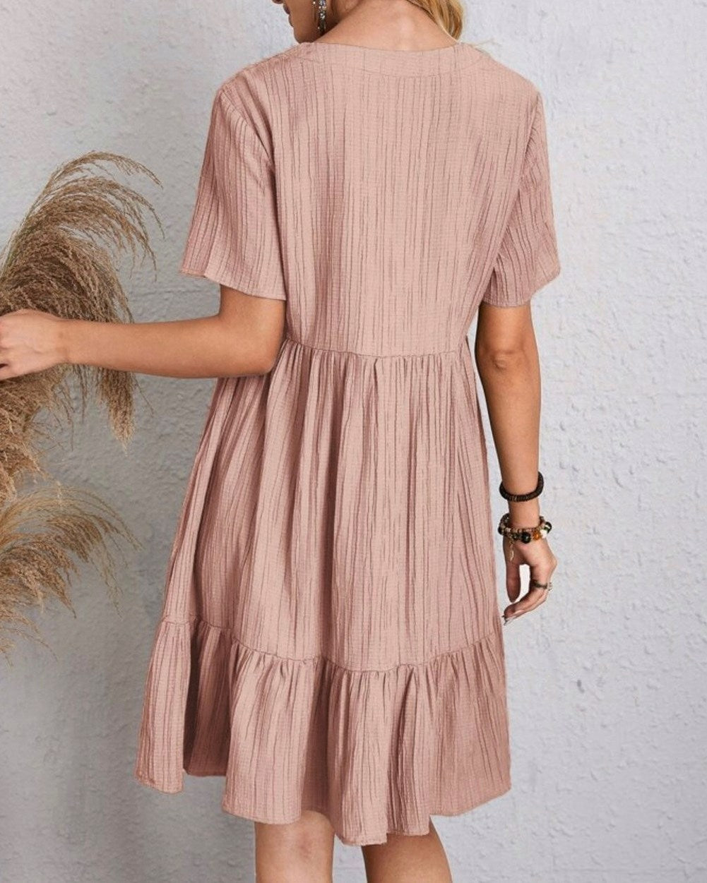 Gauze Tiered Babydoll Sundress