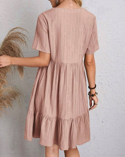 Gauze Tiered Babydoll Sundress