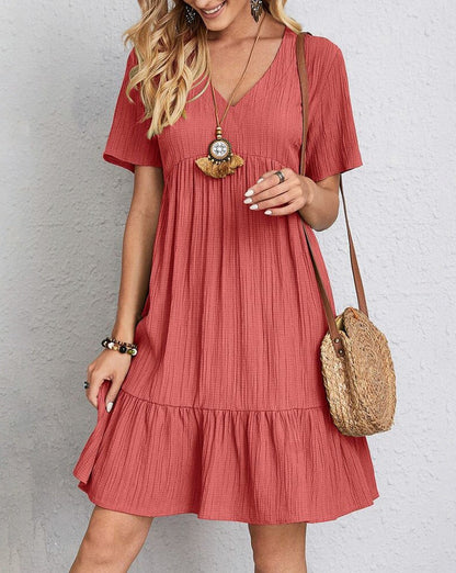 Gauze Tiered Babydoll Sundress