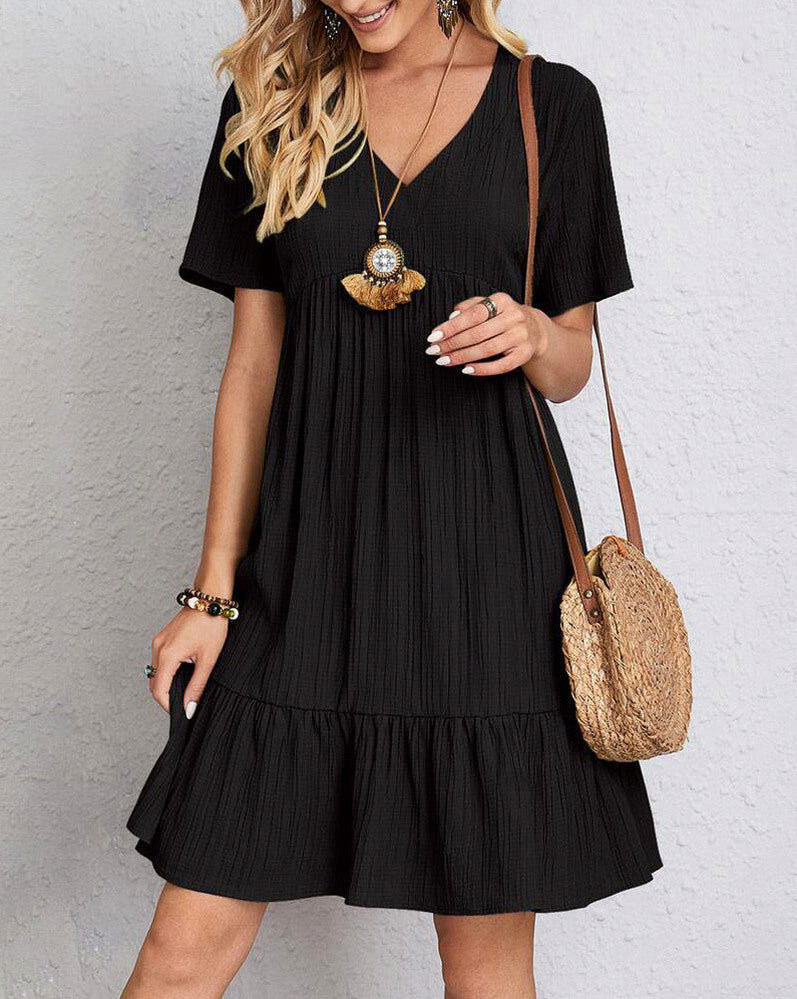 Gauze Tiered Babydoll Sundress