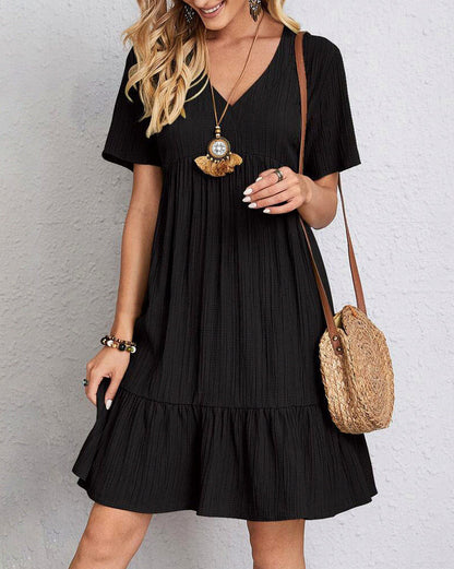 Gauze Tiered Babydoll Sundress