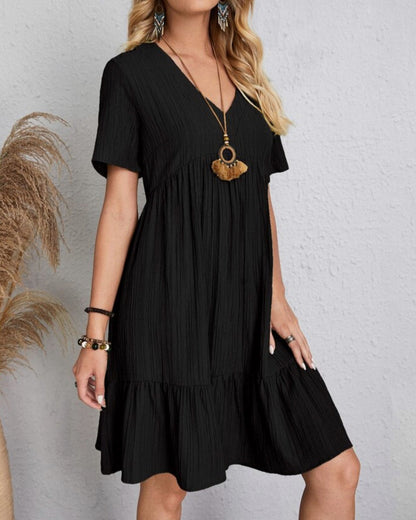 Gauze Tiered Babydoll Sundress