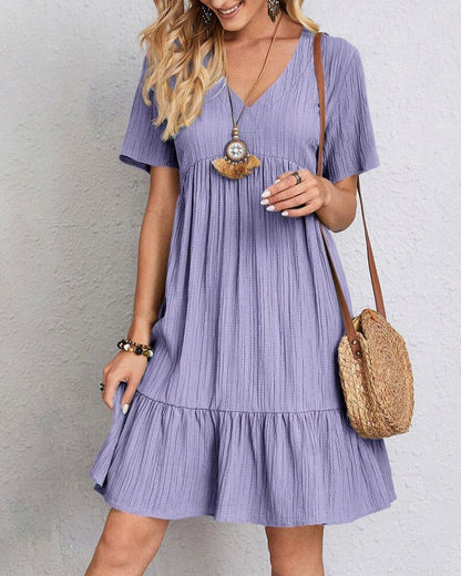Gauze Tiered Babydoll Sundress
