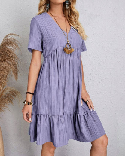 Gauze Tiered Babydoll Sundress