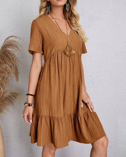 Gauze Tiered Babydoll Sundress