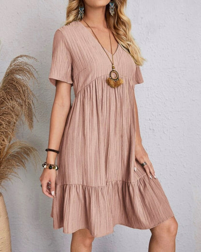 Gauze Tiered Babydoll Sundress