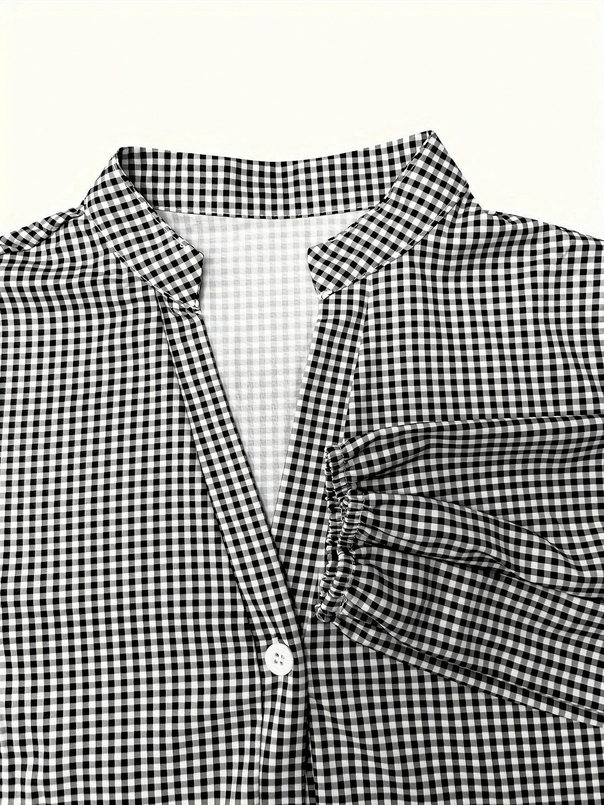 Gingham Tiered Mini Dress