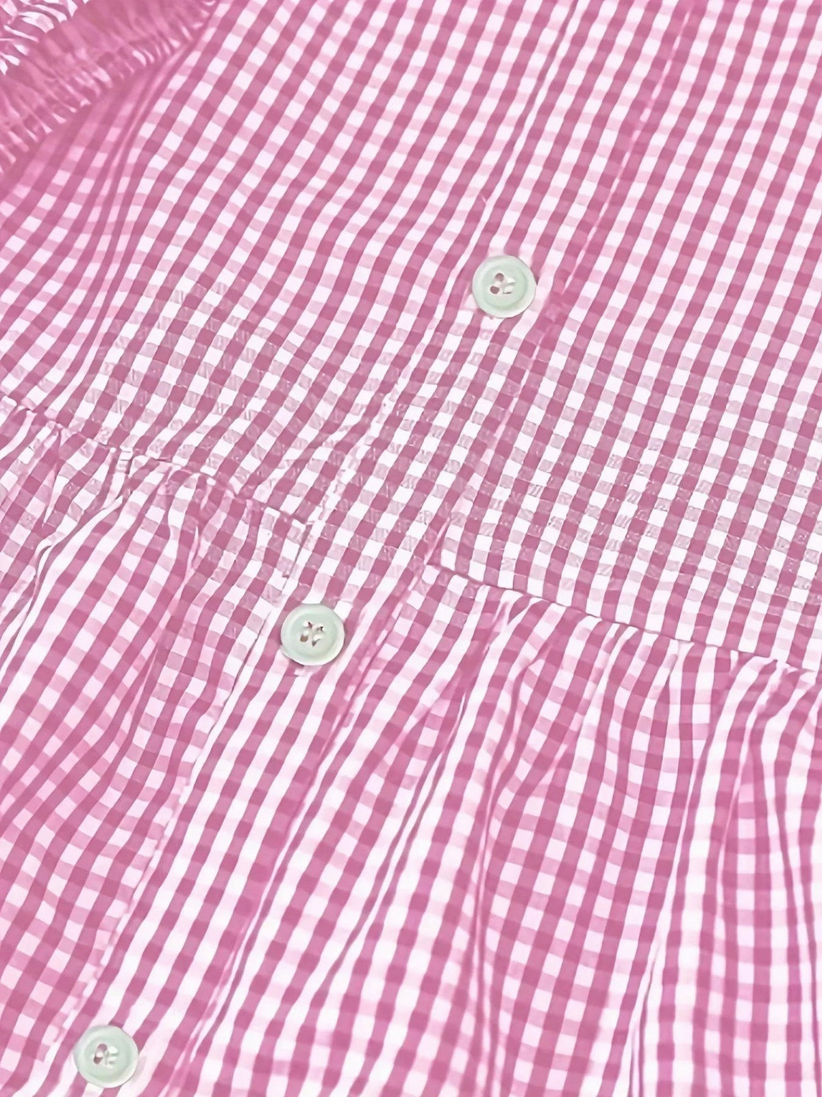 Gingham Tiered Mini Dress
