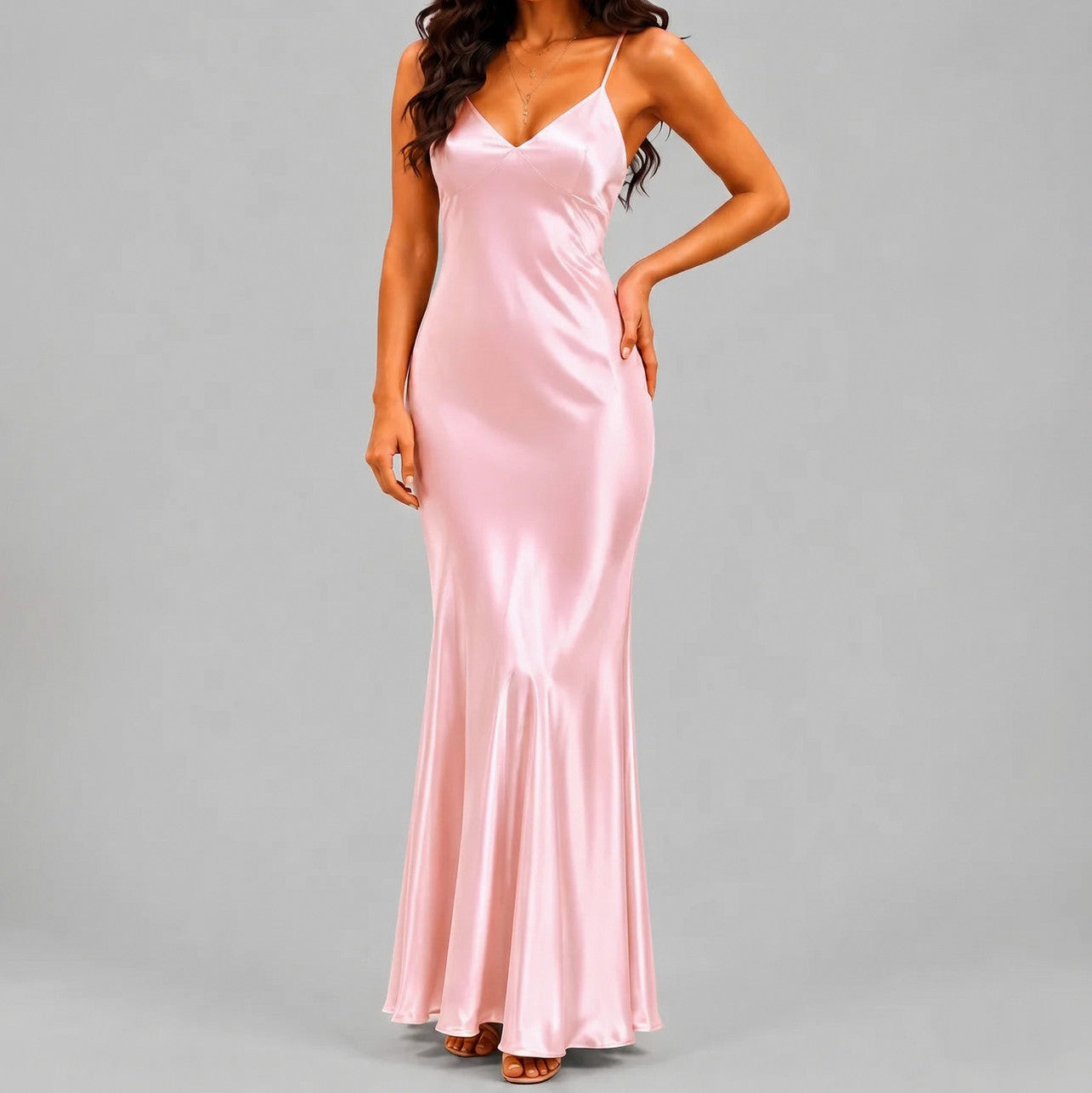 Satin Slip Maxi Dress