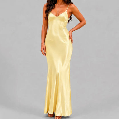 Satin Slip Maxi Dress