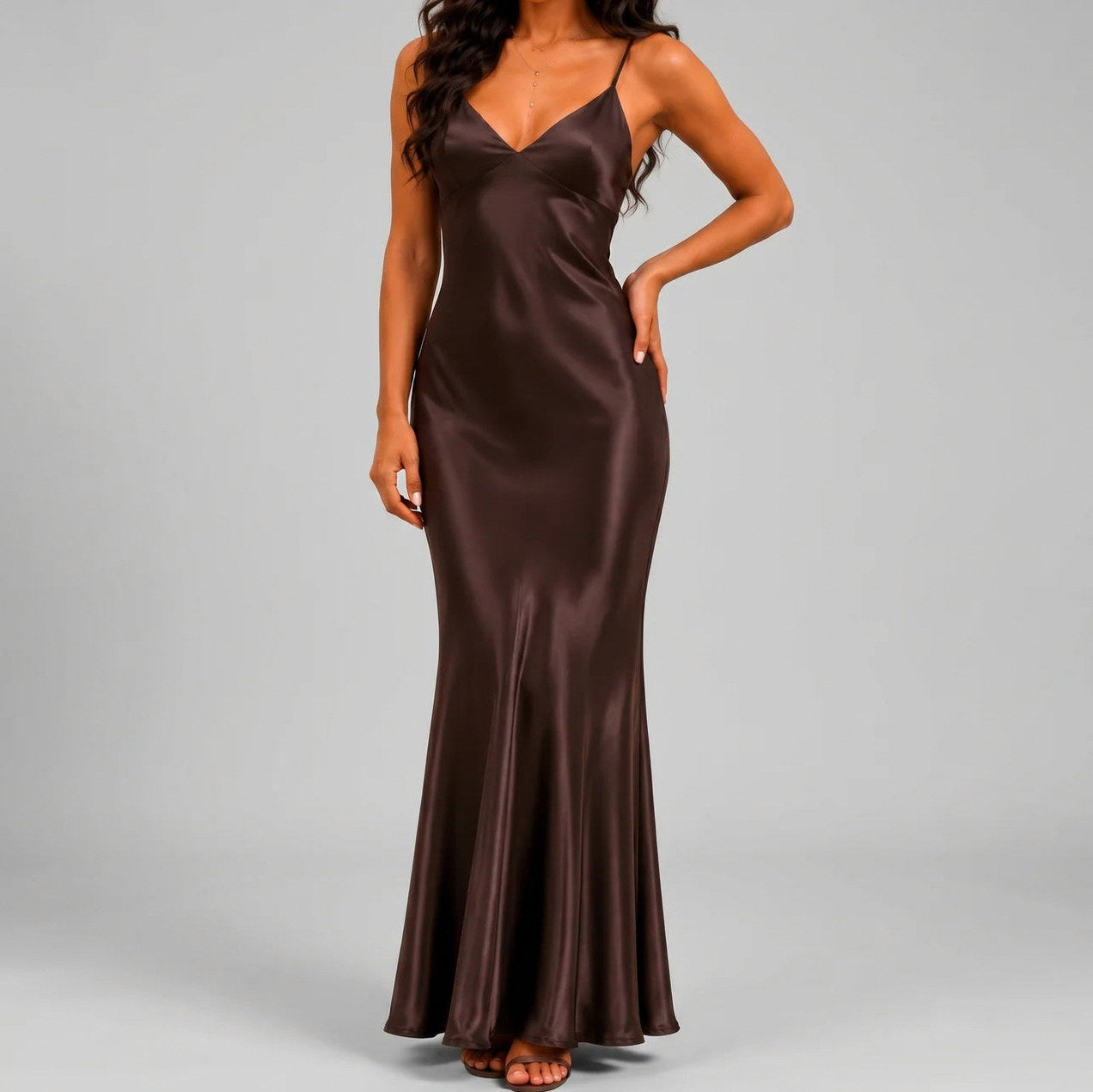 Satin Slip Maxi Dress