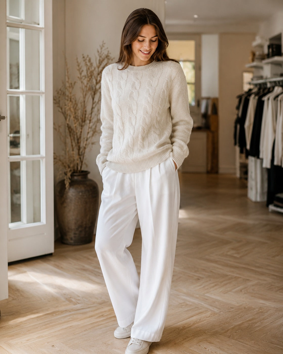 Oversized Cable Knit Jumper