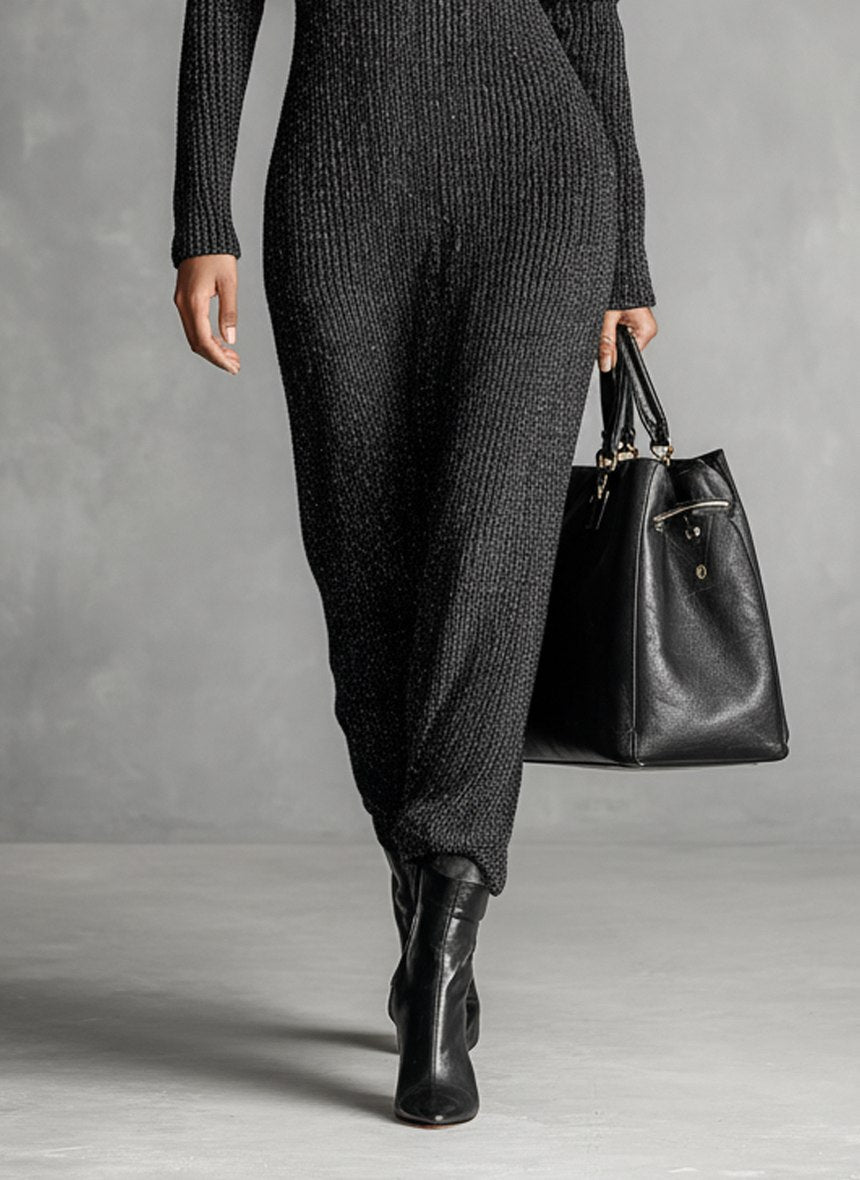 Ribbed Knit Maxi Dress