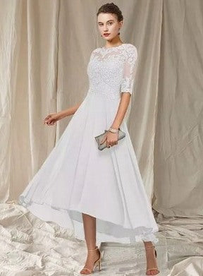 Lace A-Line Midi Dress