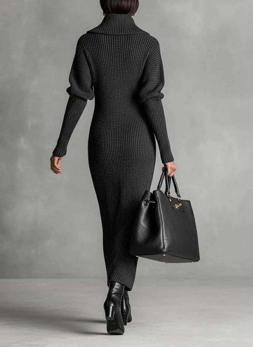 Ribbed Knit Maxi Dress