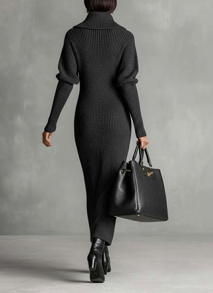 Ribbed Knit Maxi Dress