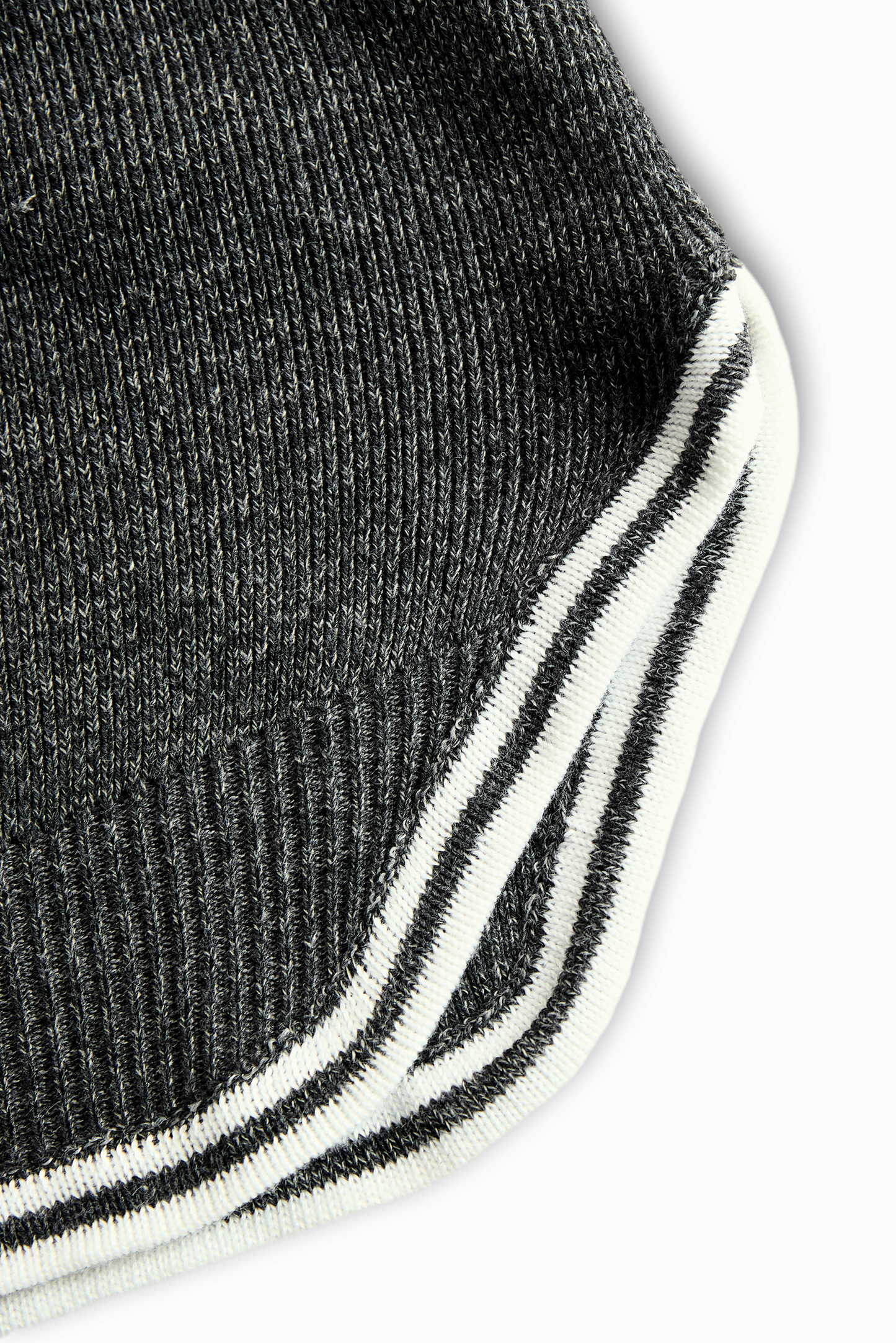 Knit Contrast Trim Mini Dress