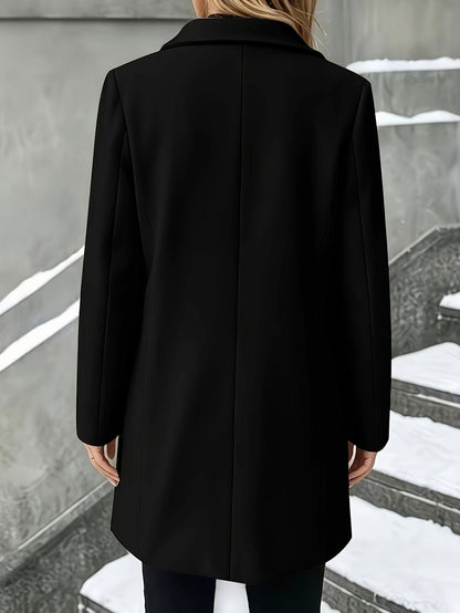 Plaid Mid Length Wool Coat