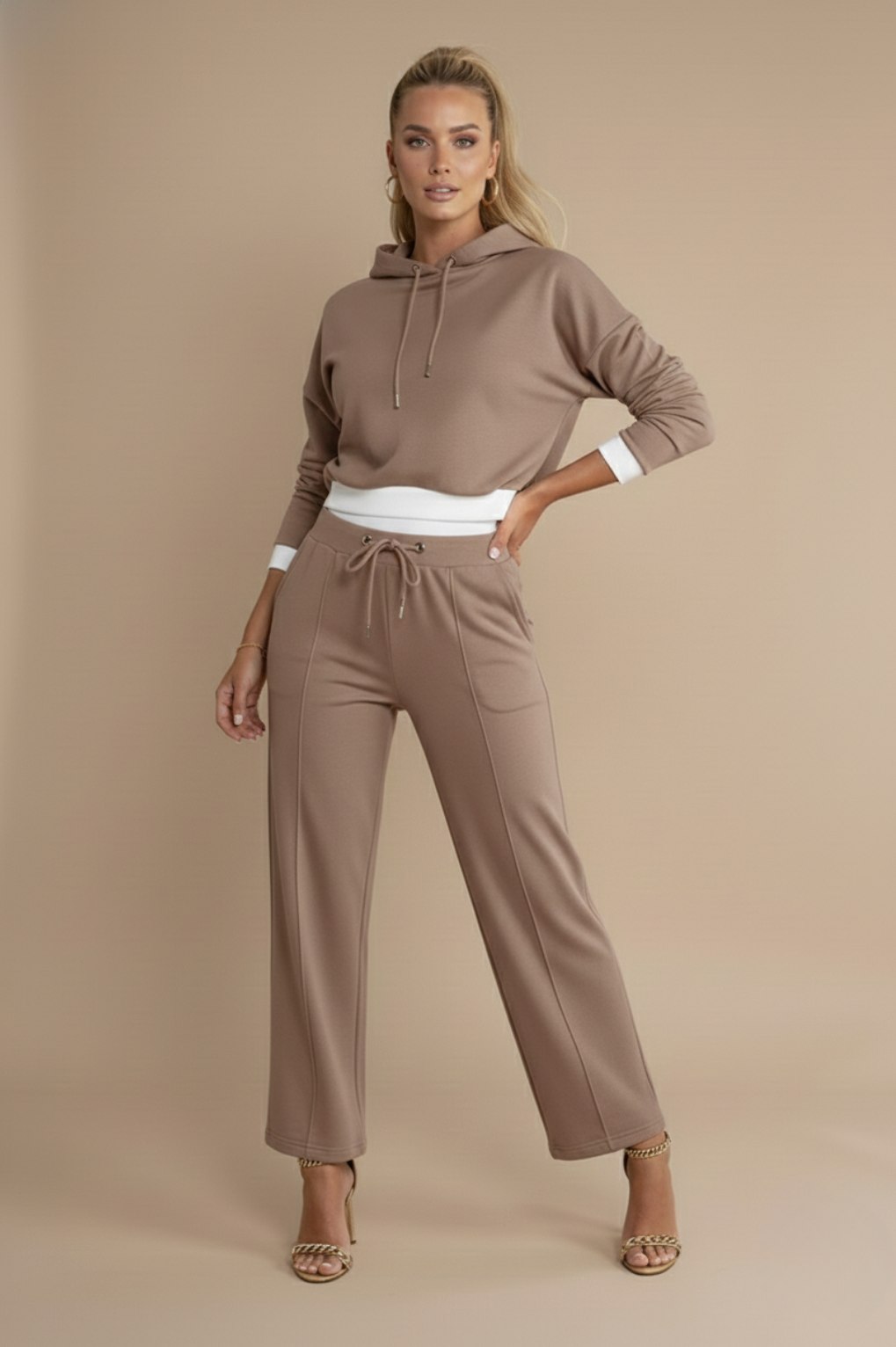 Relaxed Hooded Fleece Jumper