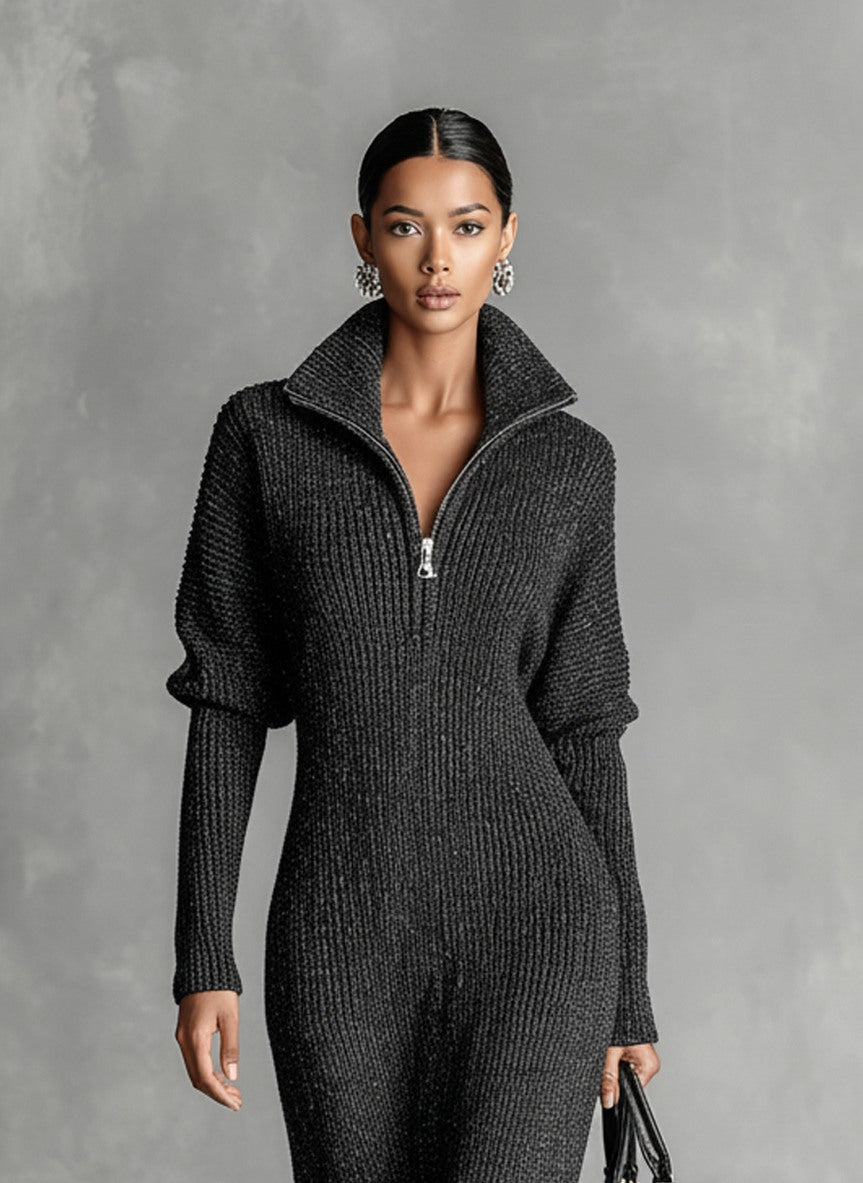 Ribbed Knit Maxi Dress