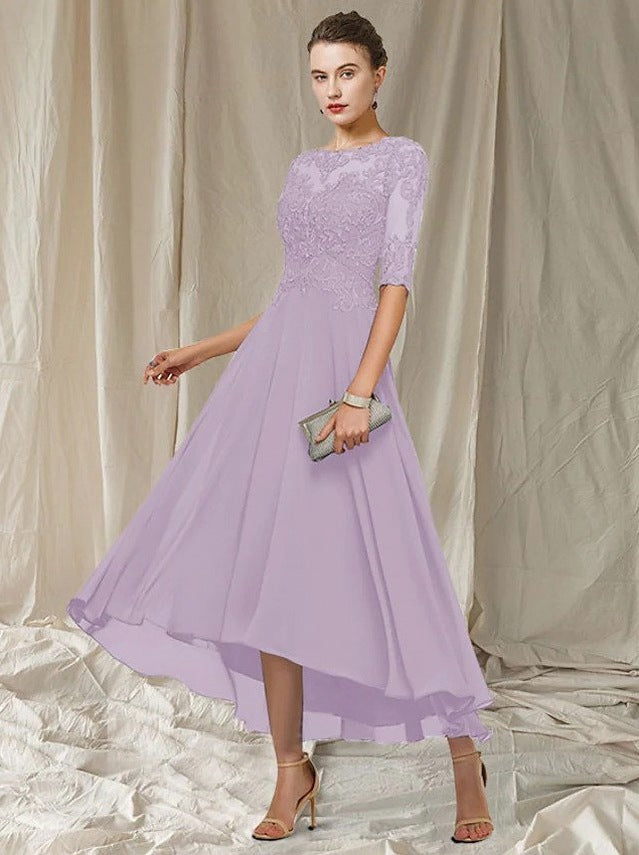 Lace A-Line Midi Dress