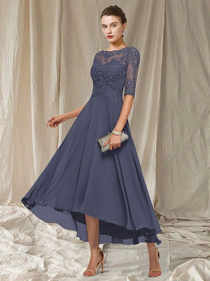 Lace A-Line Midi Dress