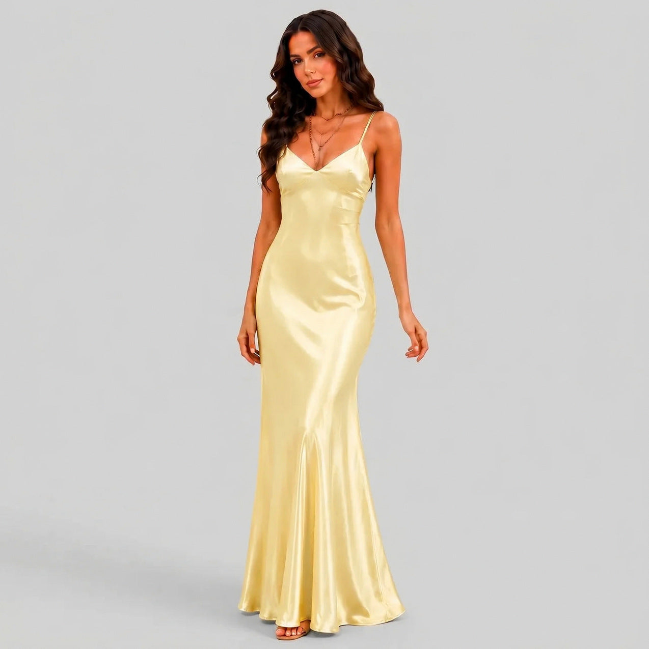Satin Slip Maxi Dress