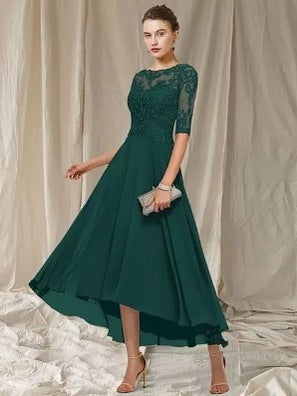 Lace A-Line Midi Dress