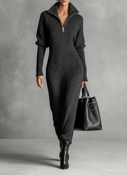Ribbed Knit Maxi Dress