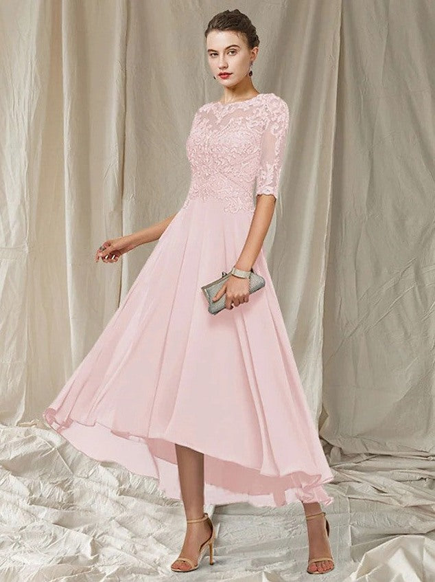 Lace A-Line Midi Dress