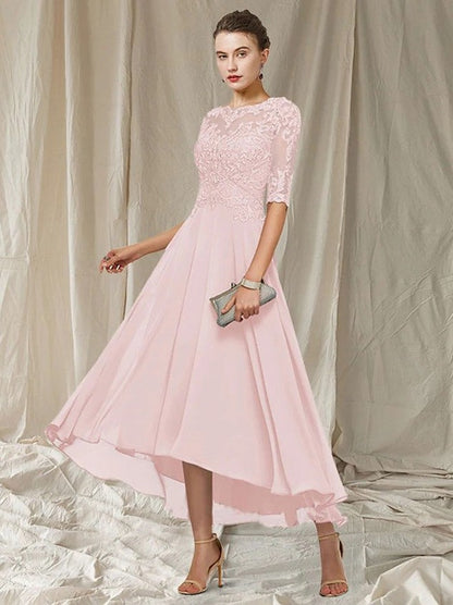Lace A-Line Midi Dress