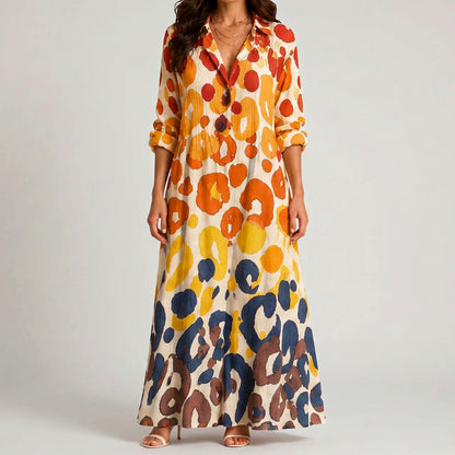 Floral Long Sleeve Maxi Dress