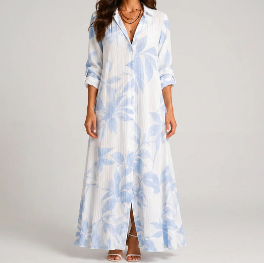 Floral Long Sleeve Maxi Dress