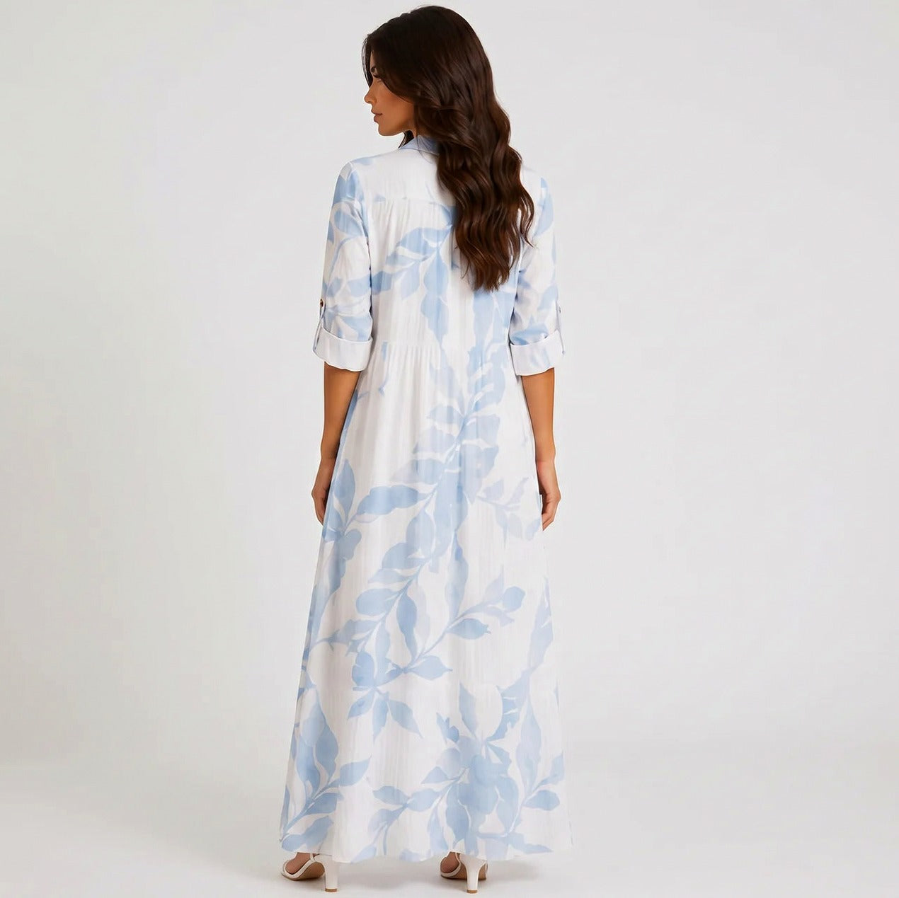 Floral Long Sleeve Maxi Dress