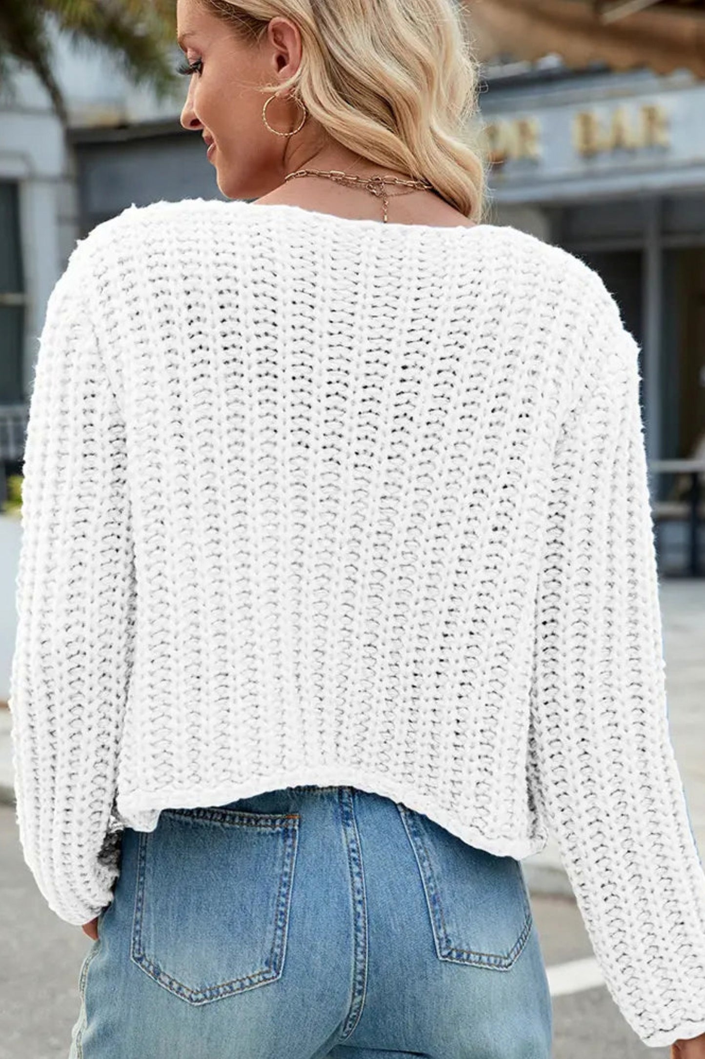 Chunky Knit Button Front Cardigan