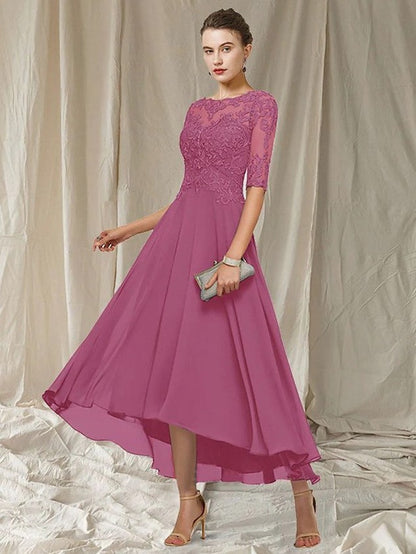 Lace A-Line Midi Dress
