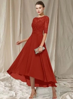 Lace A-Line Midi Dress