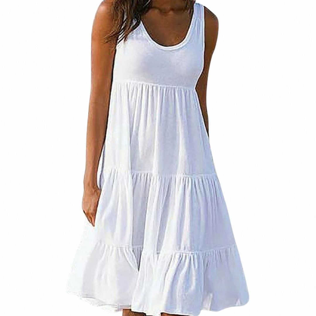 Minimalist Tiered Midi Sundress