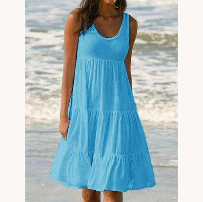 Minimalist Tiered Midi Sundress