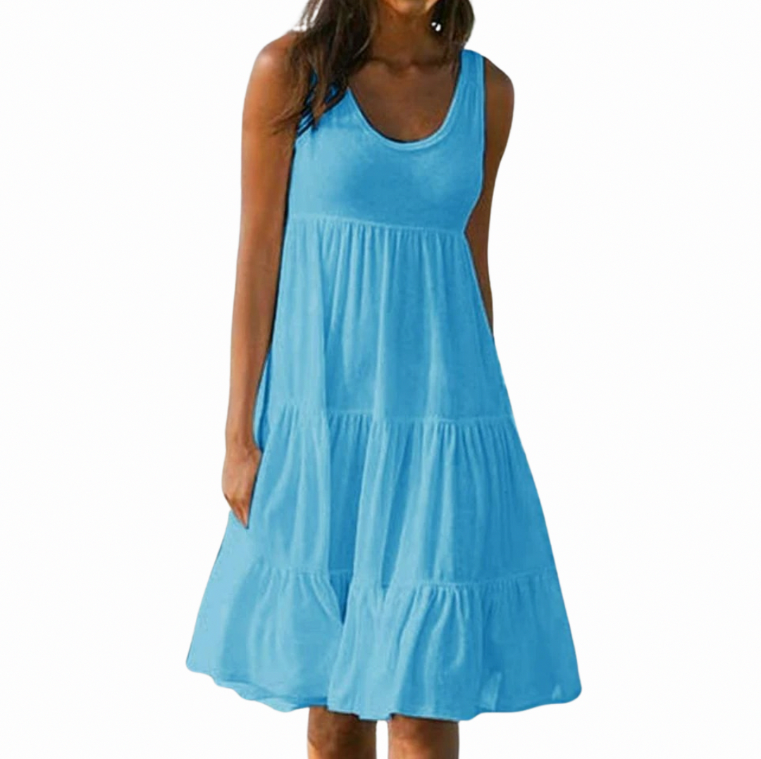 Minimalist Tiered Midi Sundress