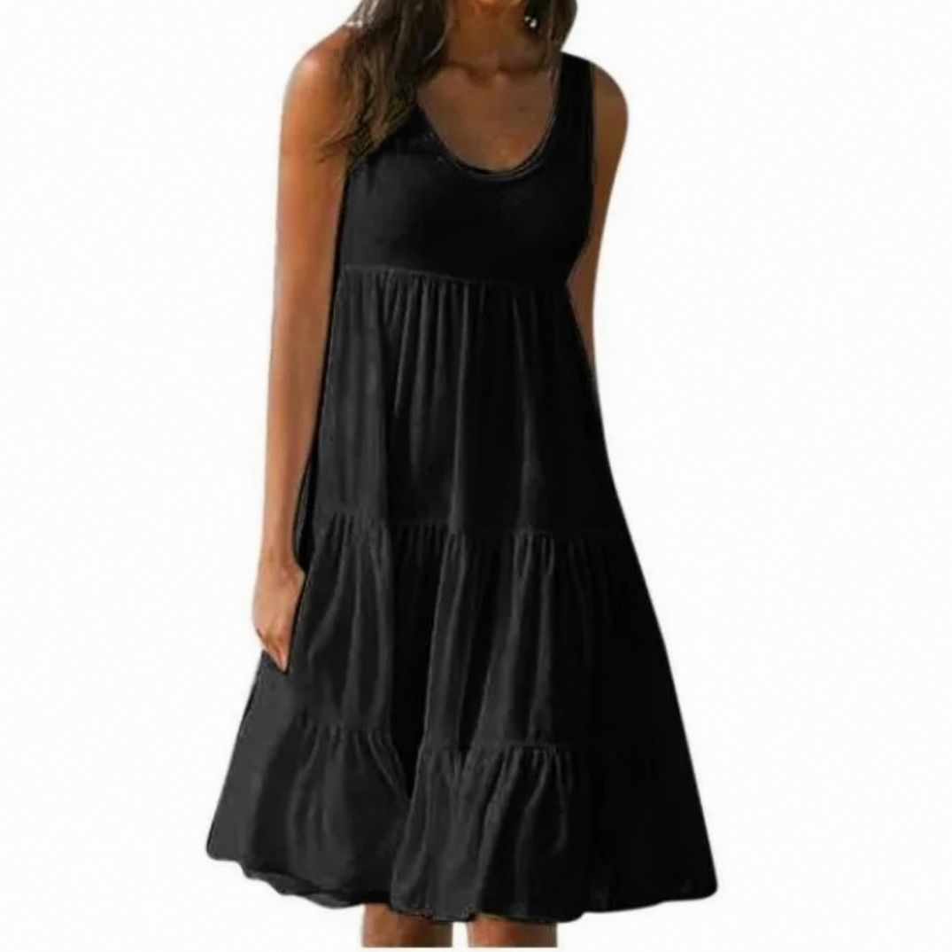 Minimalist Tiered Midi Sundress