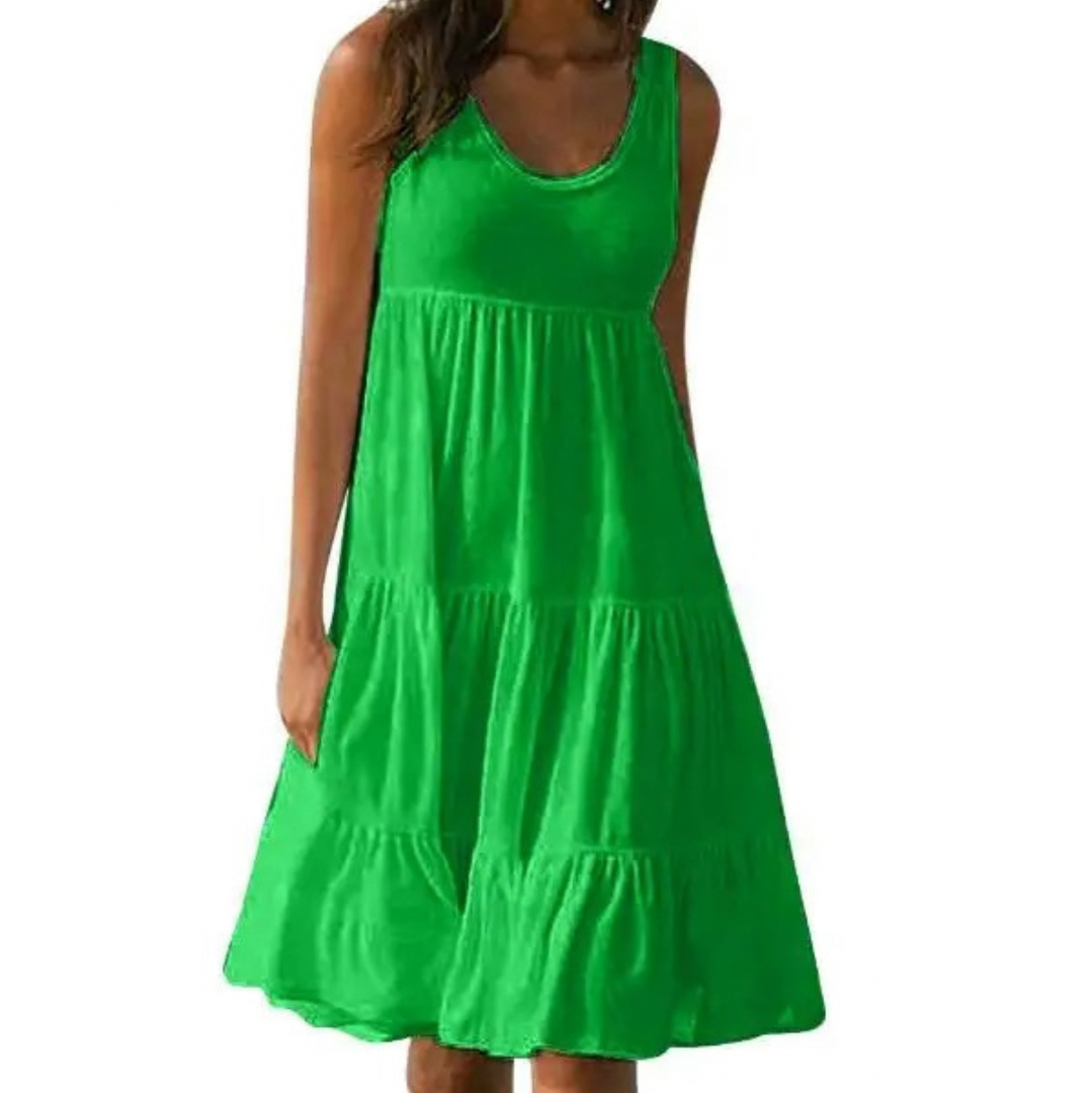 Minimalist Tiered Midi Sundress