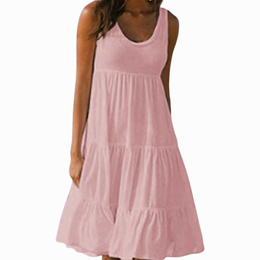 Minimalist Tiered Midi Sundress