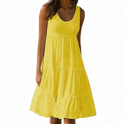 Minimalist Tiered Midi Sundress