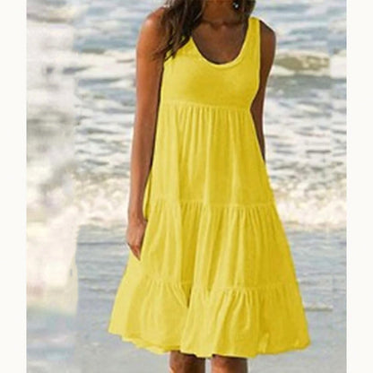 Minimalist Tiered Midi Sundress